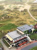 Blick vom Leuchtturm auf das Café