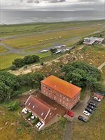 Blick vom Leuchtturm auf den Norderneyer Flughafen