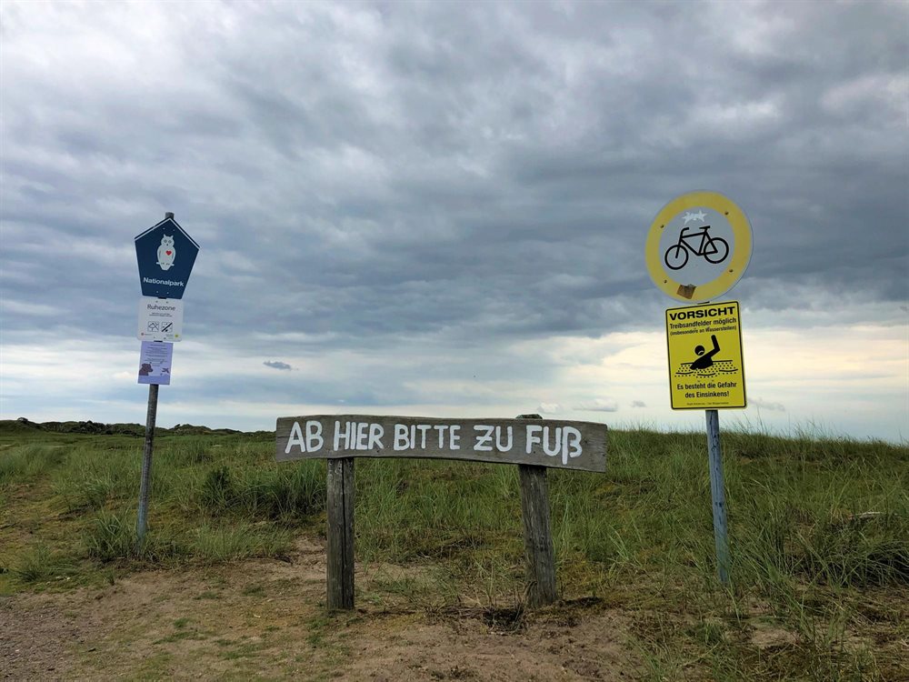 Dünen - Ab hier zu Fuß