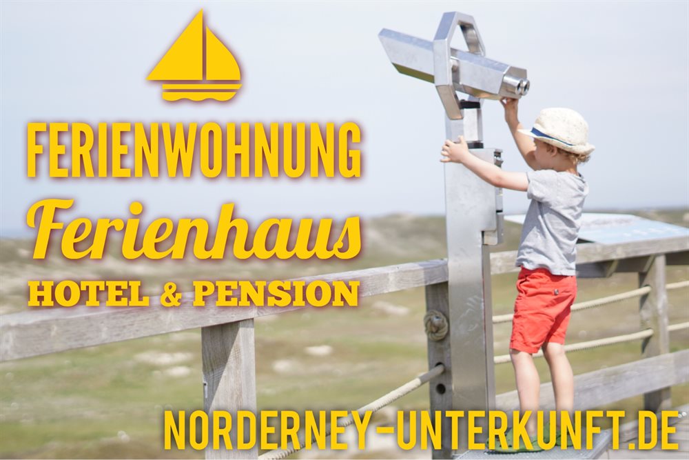 Norderney Unterkunft Banner Fernrohr