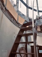 Letzte Treppe auf dem Leuchtturm Norderney