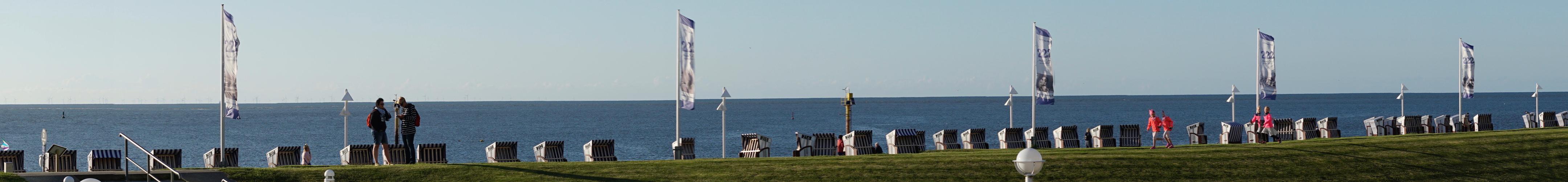 Strandpromenade Norderney Panoramabild