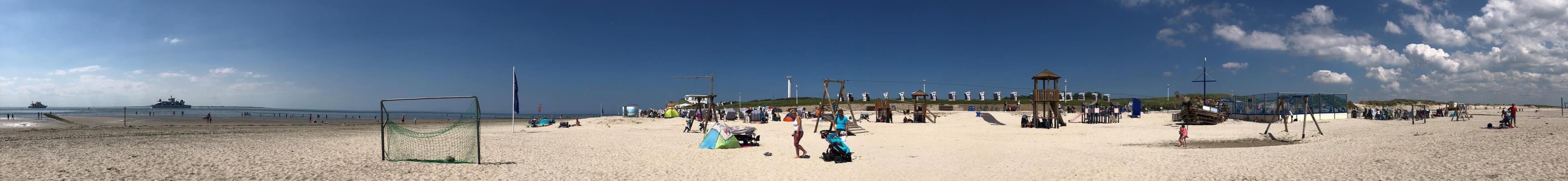 Weststrand Norderney Panorama